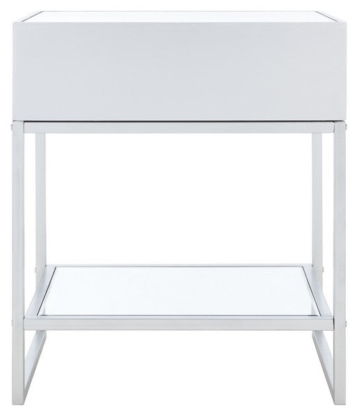 CYRA 1 DRAWER MIRRORED ACCENT TABLE