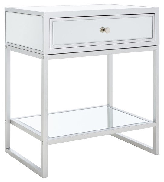 CYRA 1 DRAWER MIRRORED ACCENT TABLE