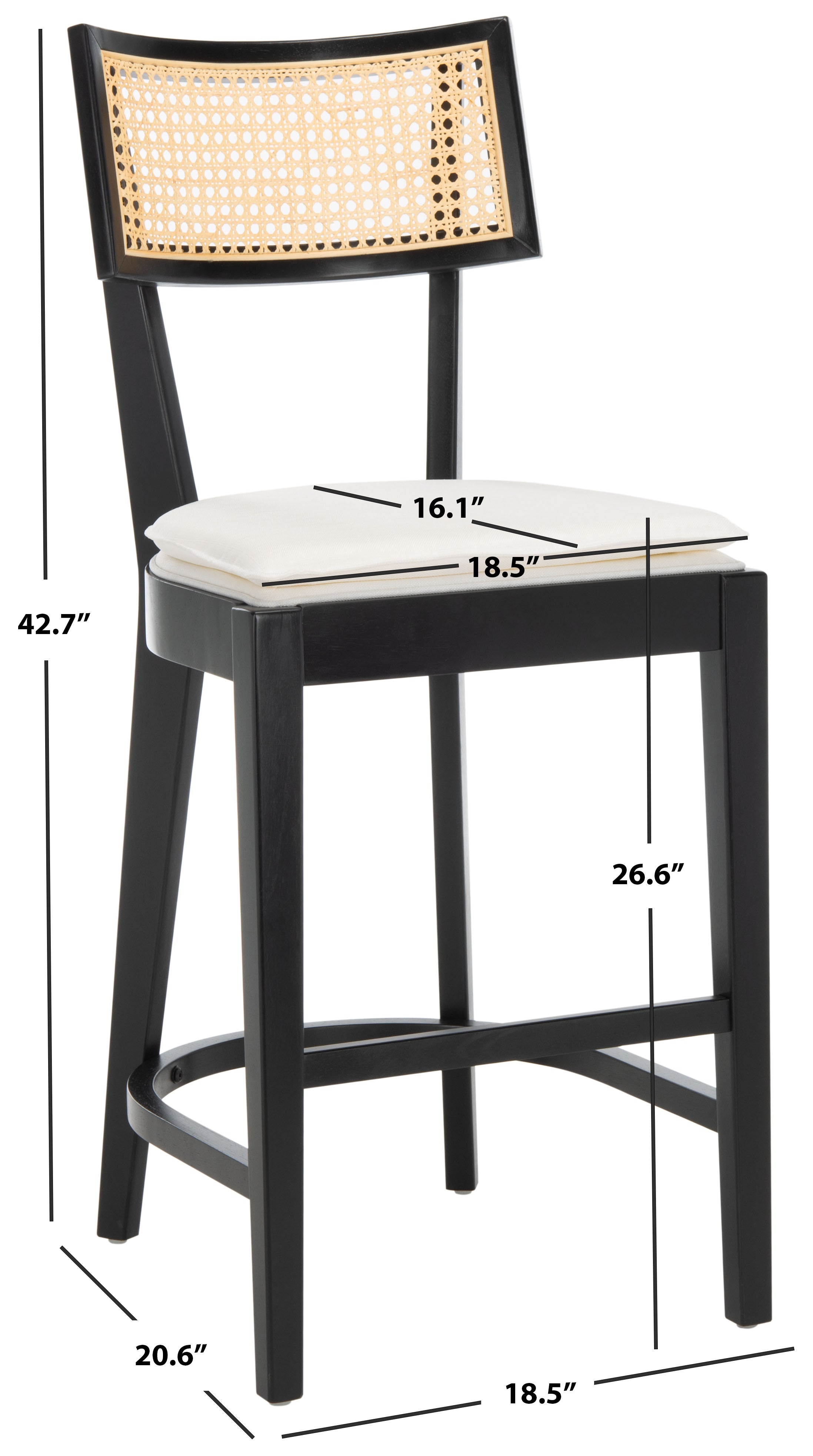 GALWAY CANE COUNTER STOOL