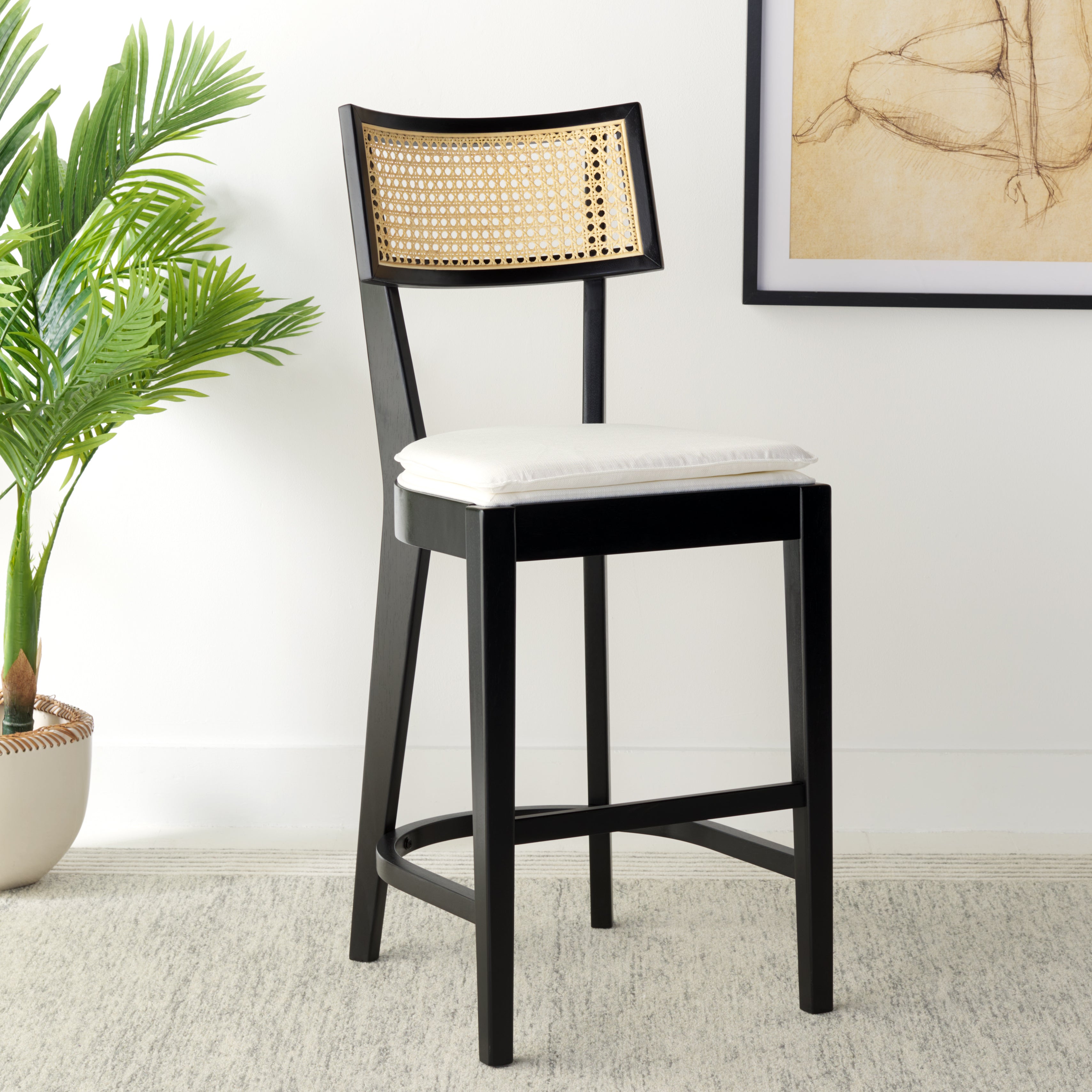 GALWAY CANE COUNTER STOOL