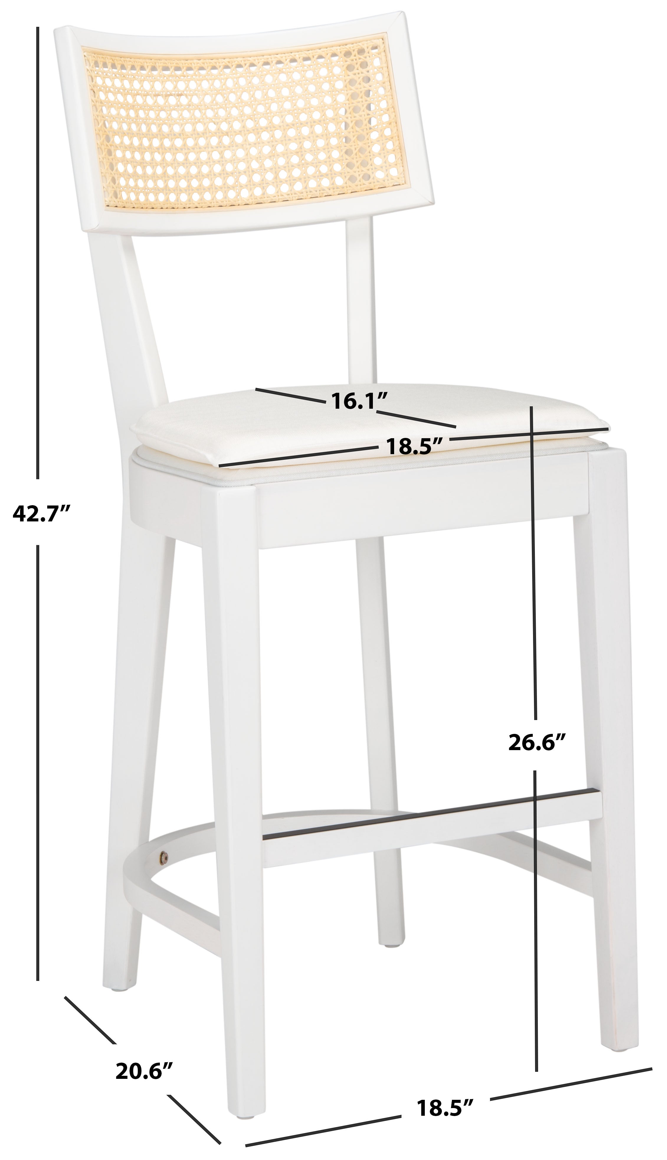 GALWAY CANE COUNTER STOOL