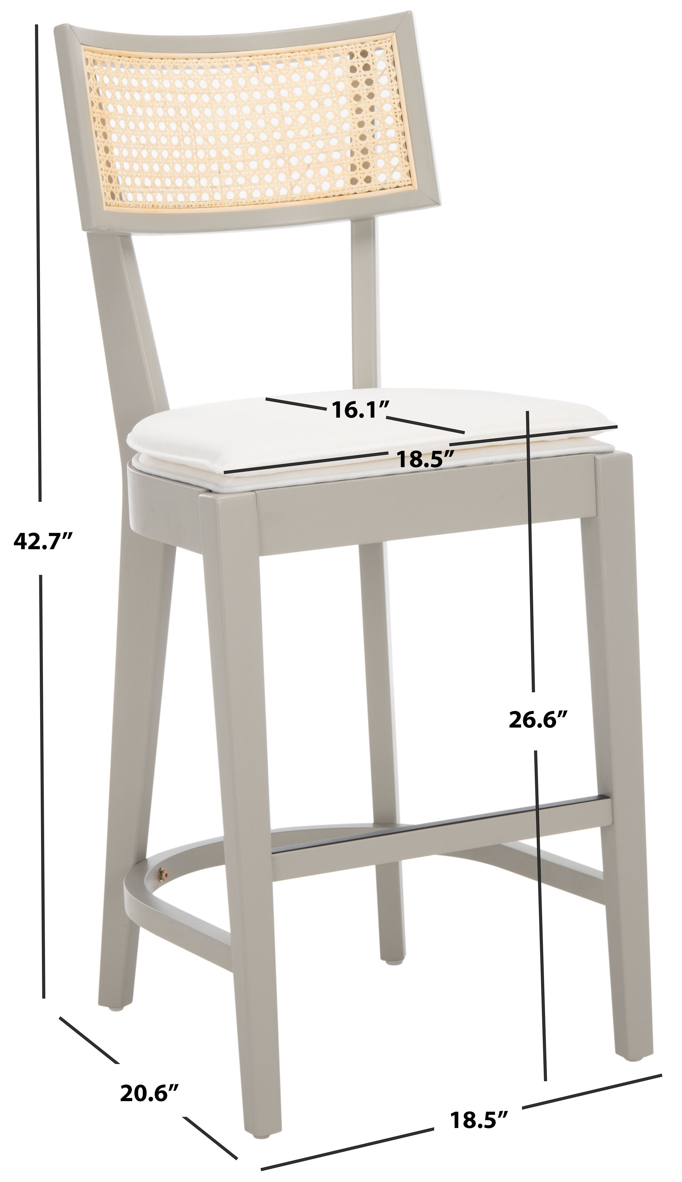 GALWAY CANE COUNTER STOOL