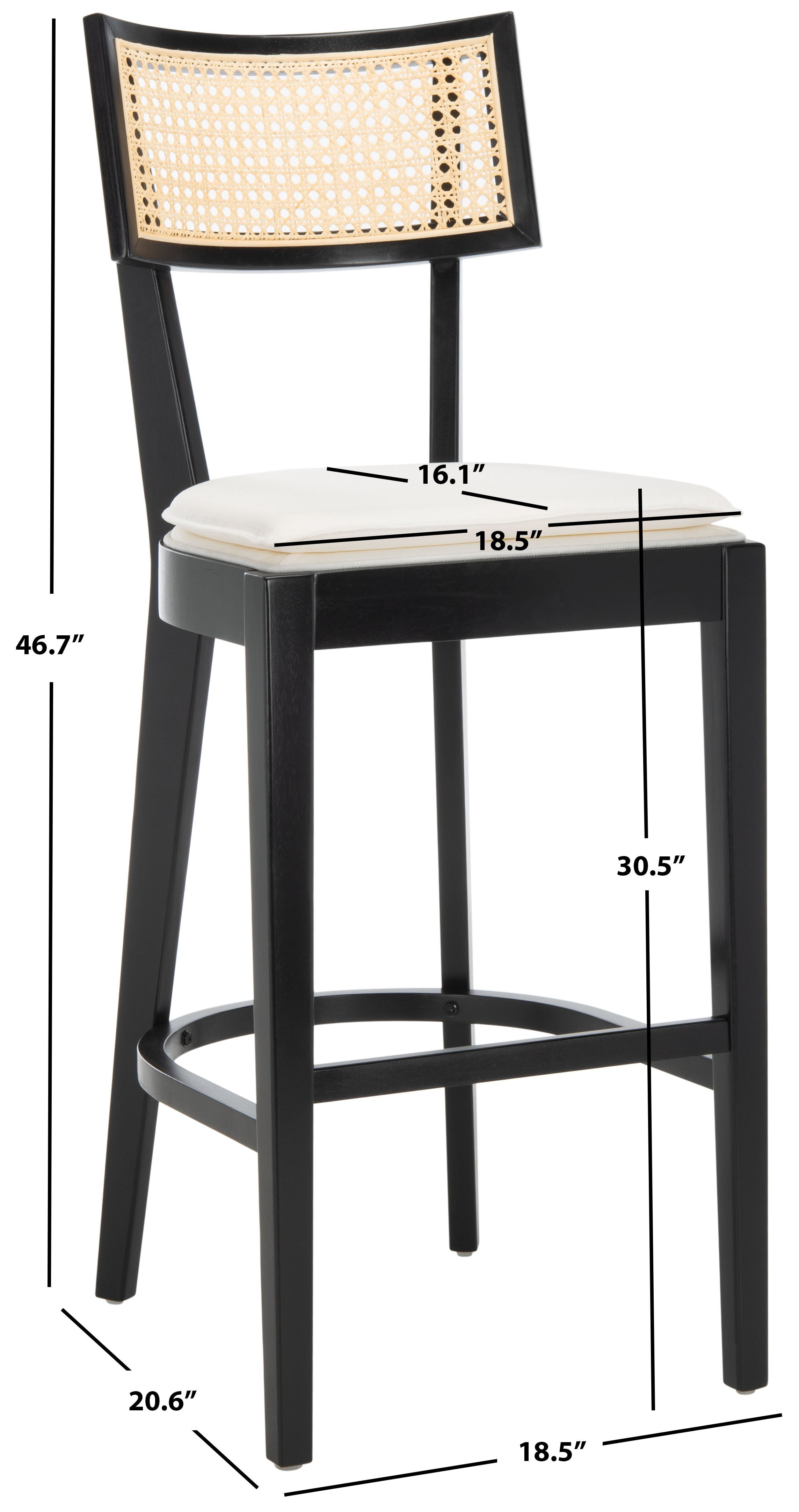 TABOURET DE BAR CANNE GALWAY