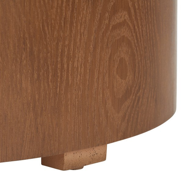 RAFAELA PLATEAU ROND TOP TABLE BASSE AVEC RANGEMENT