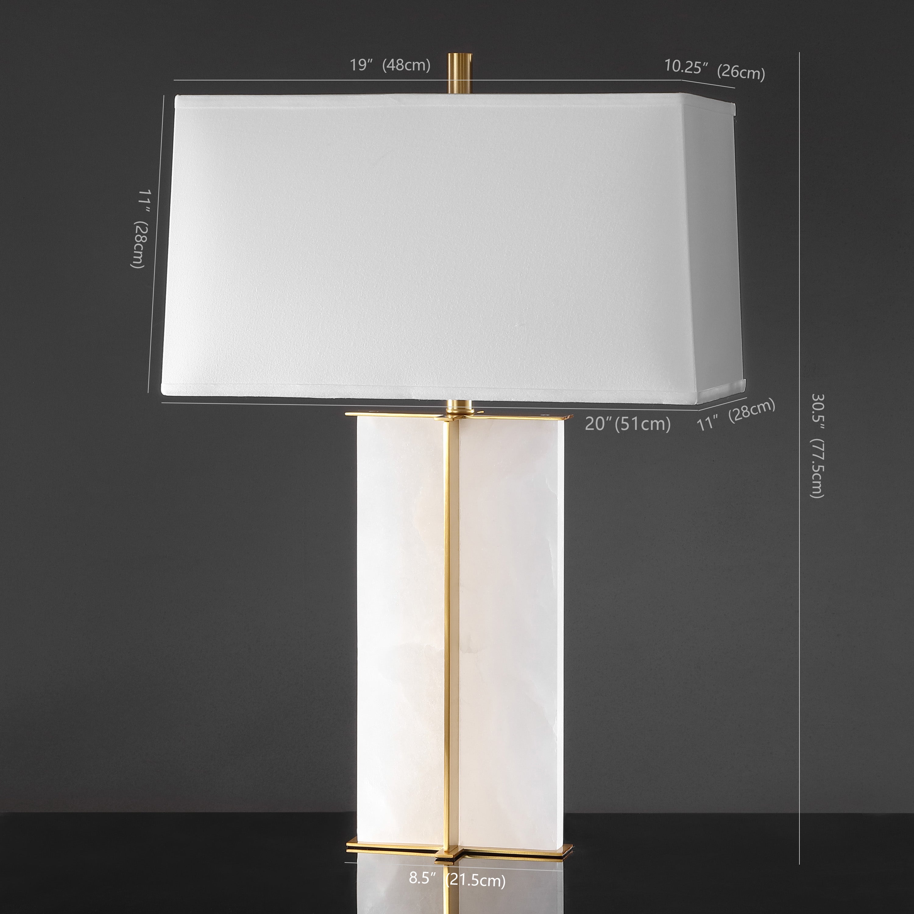 NATALEE MARBLE TABLE LAMP