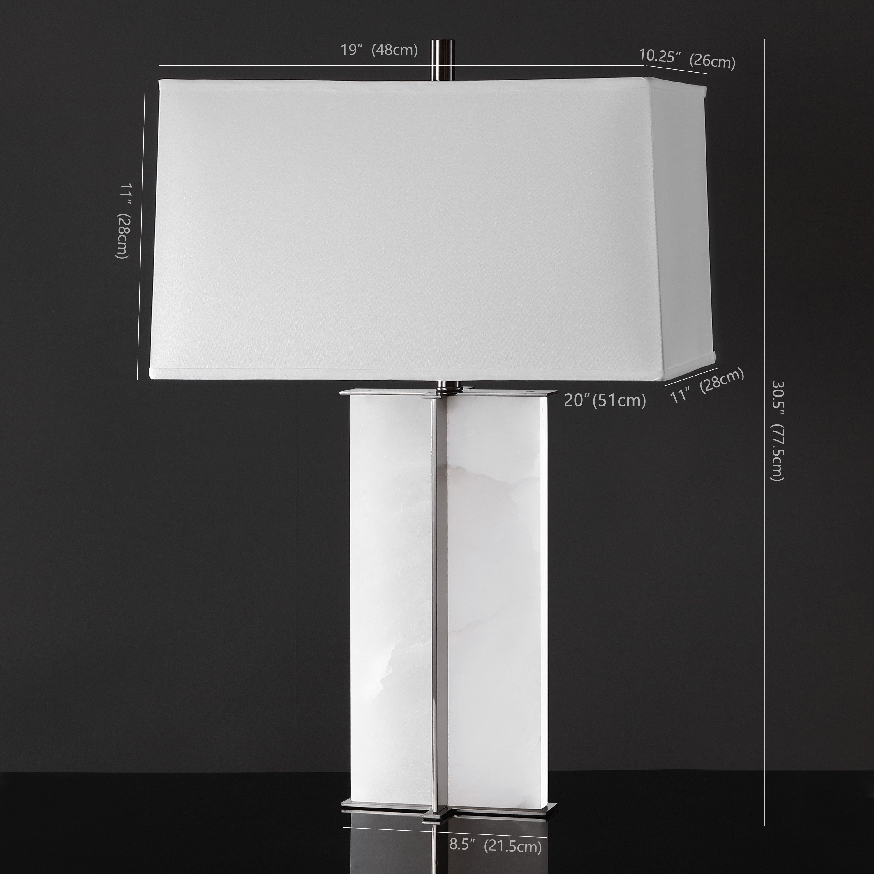 NATALEE MARBLE TABLE LAMP