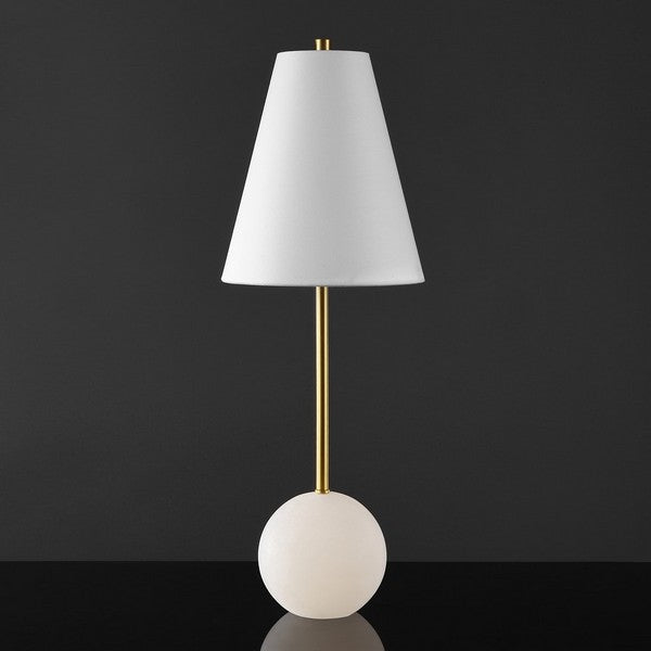 GENESIS ALABASTER AND METAL TABLE LAMP