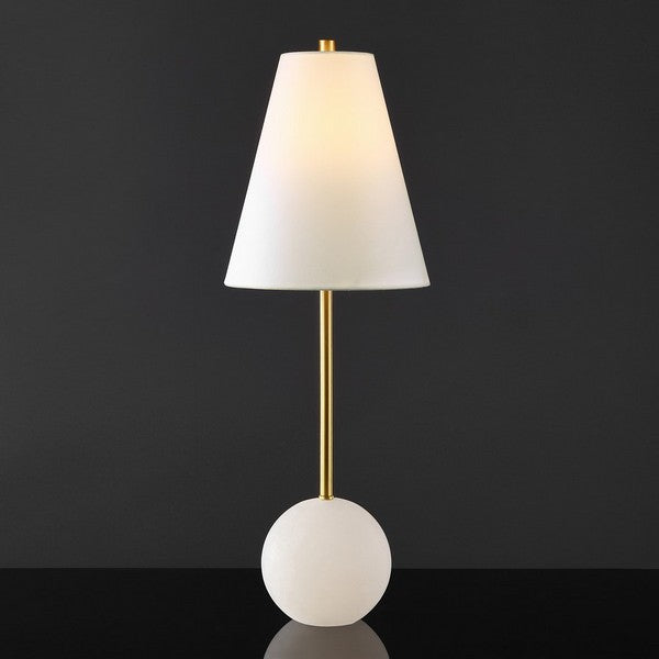 GENESIS ALABASTER AND METAL TABLE LAMP