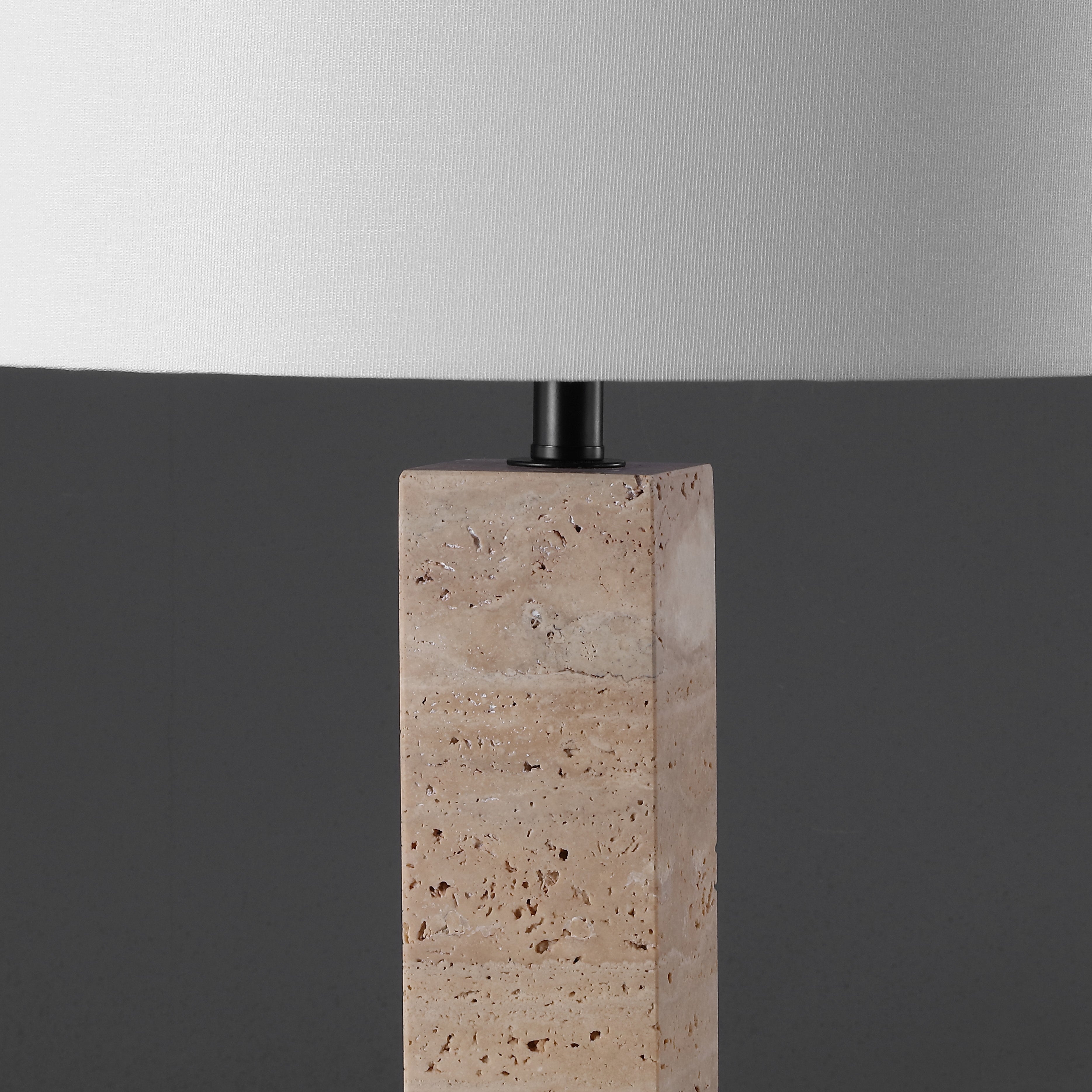 HANNABETH TRAVERTINE TABLE LAMP