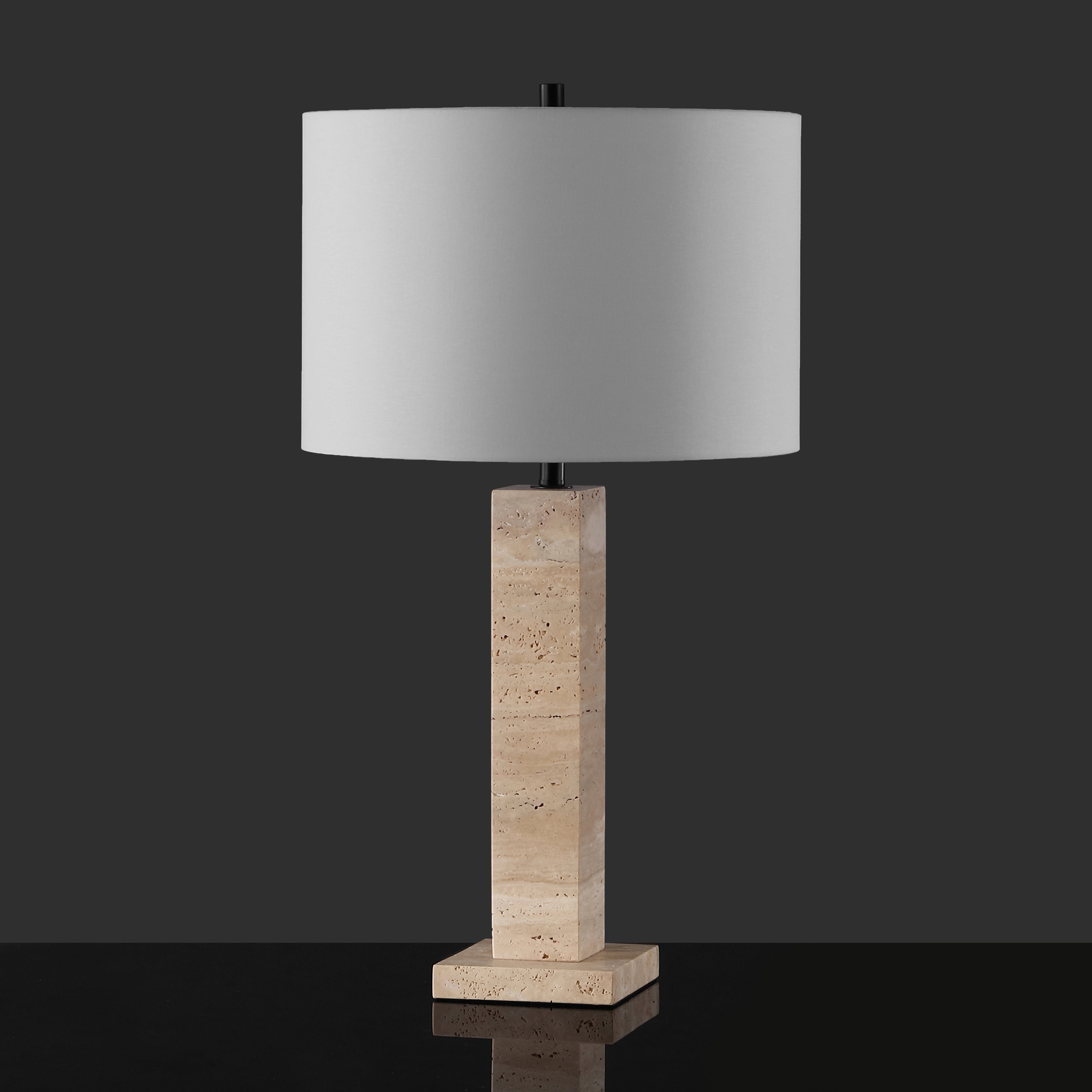 HANNABETH TRAVERTINE TABLE LAMP