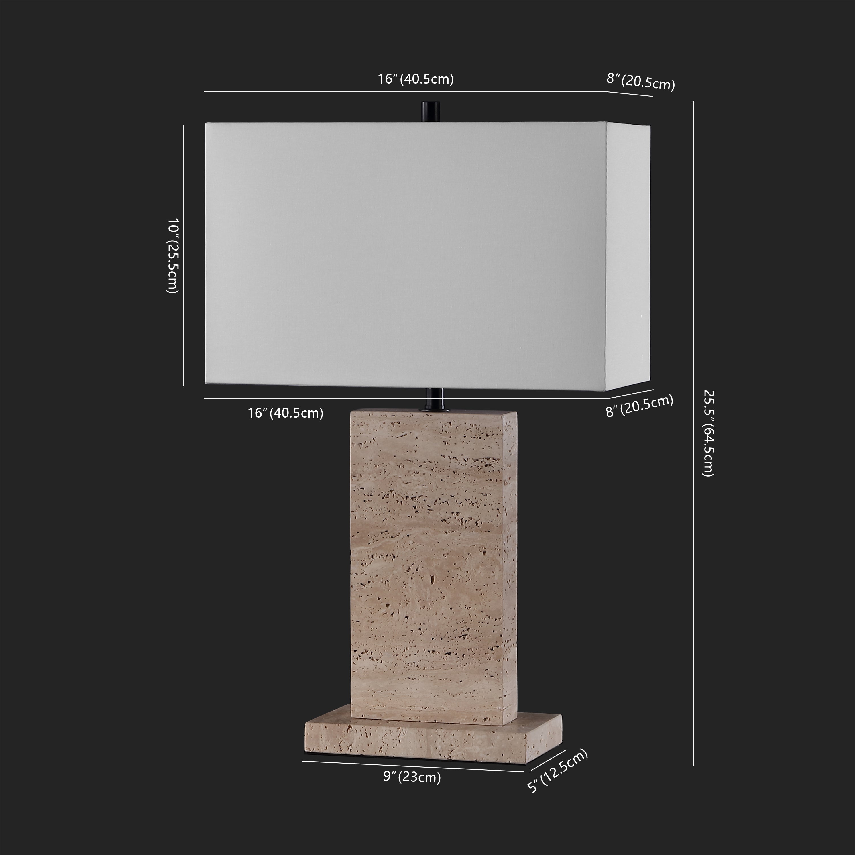 JENNABRIANA TRAVERTINE LAMP