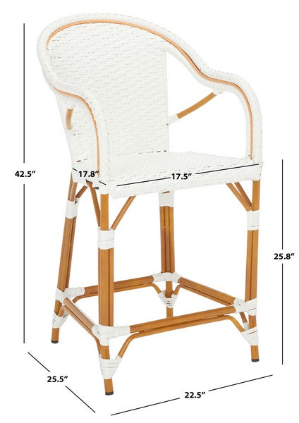 CALIFORNIA COUNTER STOOL WITH ARMS