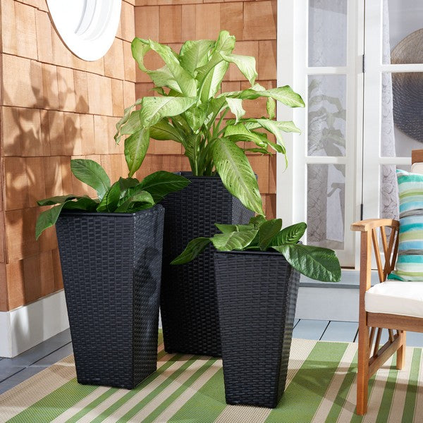 LENDSON 3 PC FLOWER POT SET