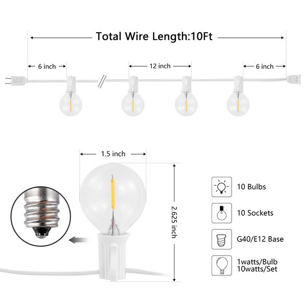 CHIERA LED OUTDOOR STRING LIGHTS