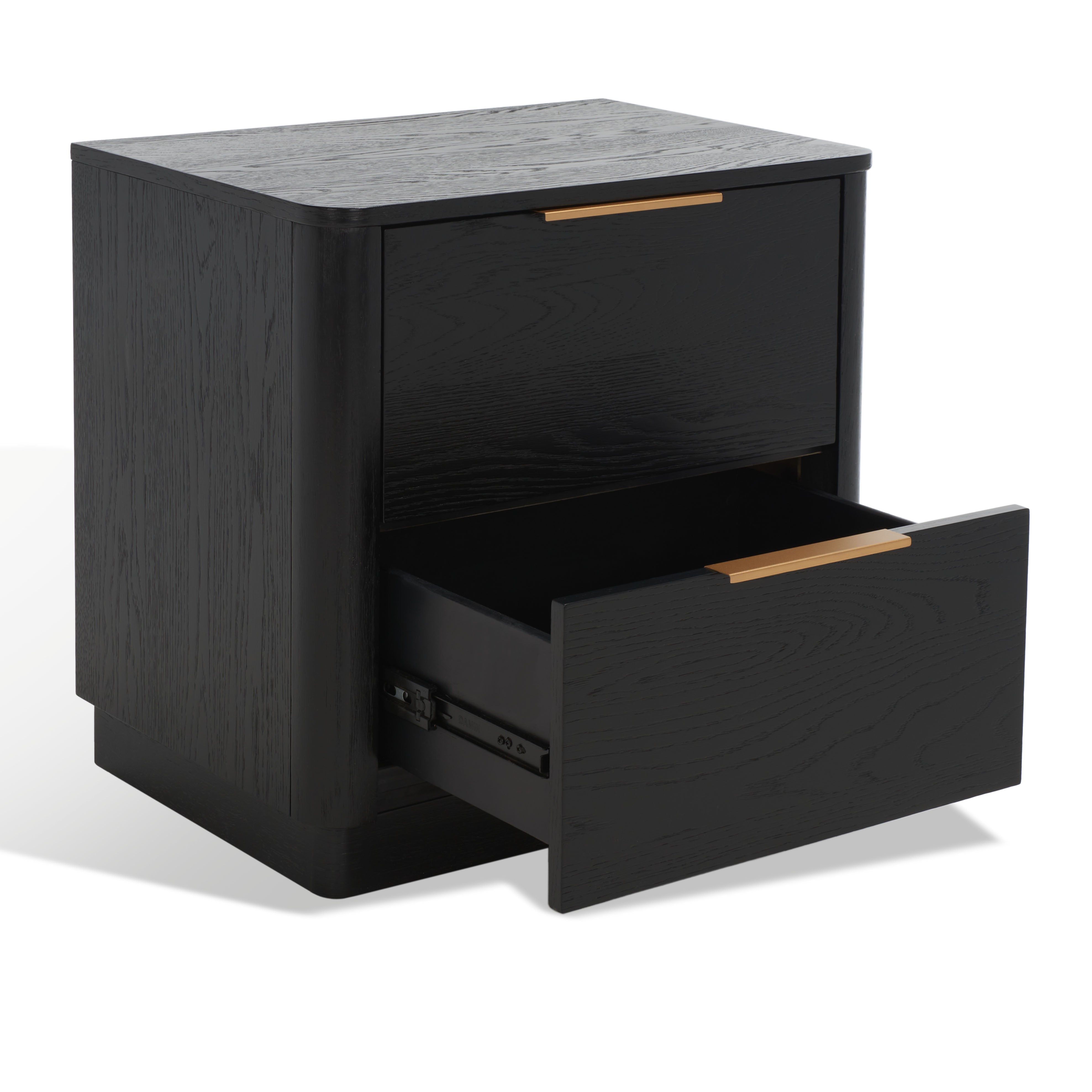 GABRIETTA 2 DRAWER WOOD NIGHTSTAND