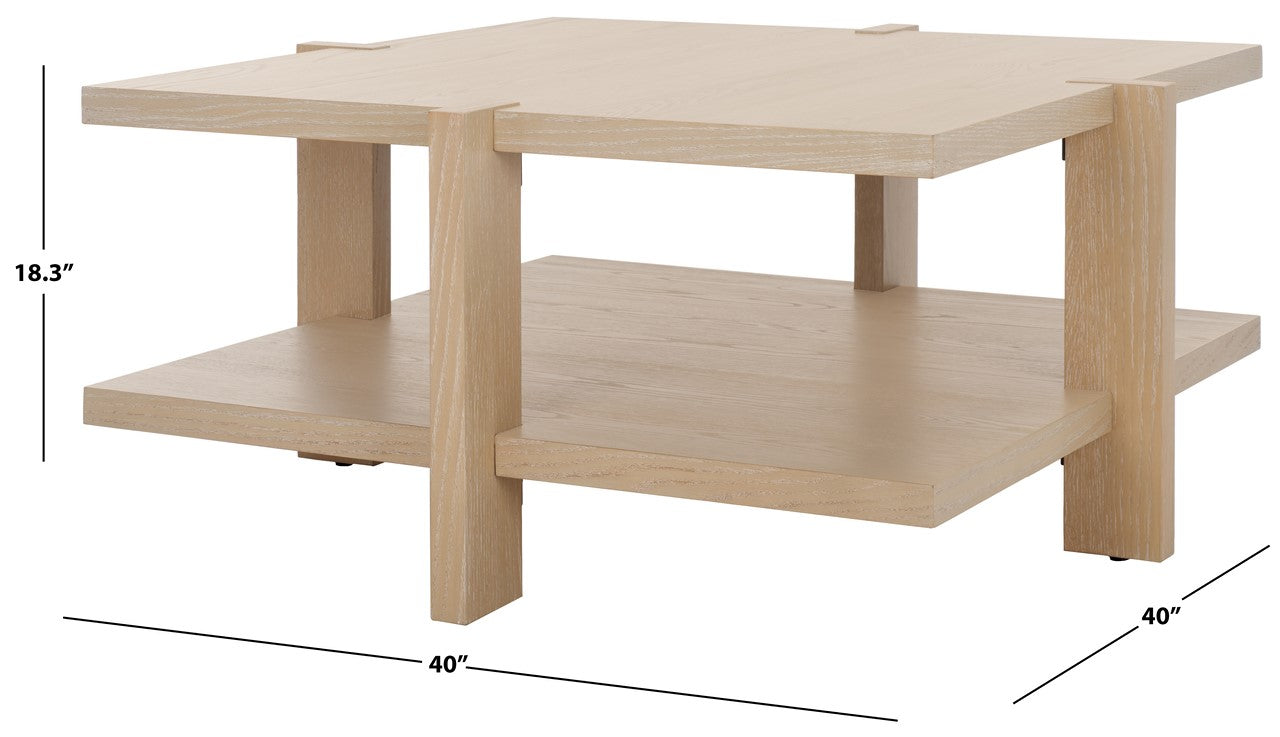 QUIGLEY SQUARE WOOD COFFEE TABLE