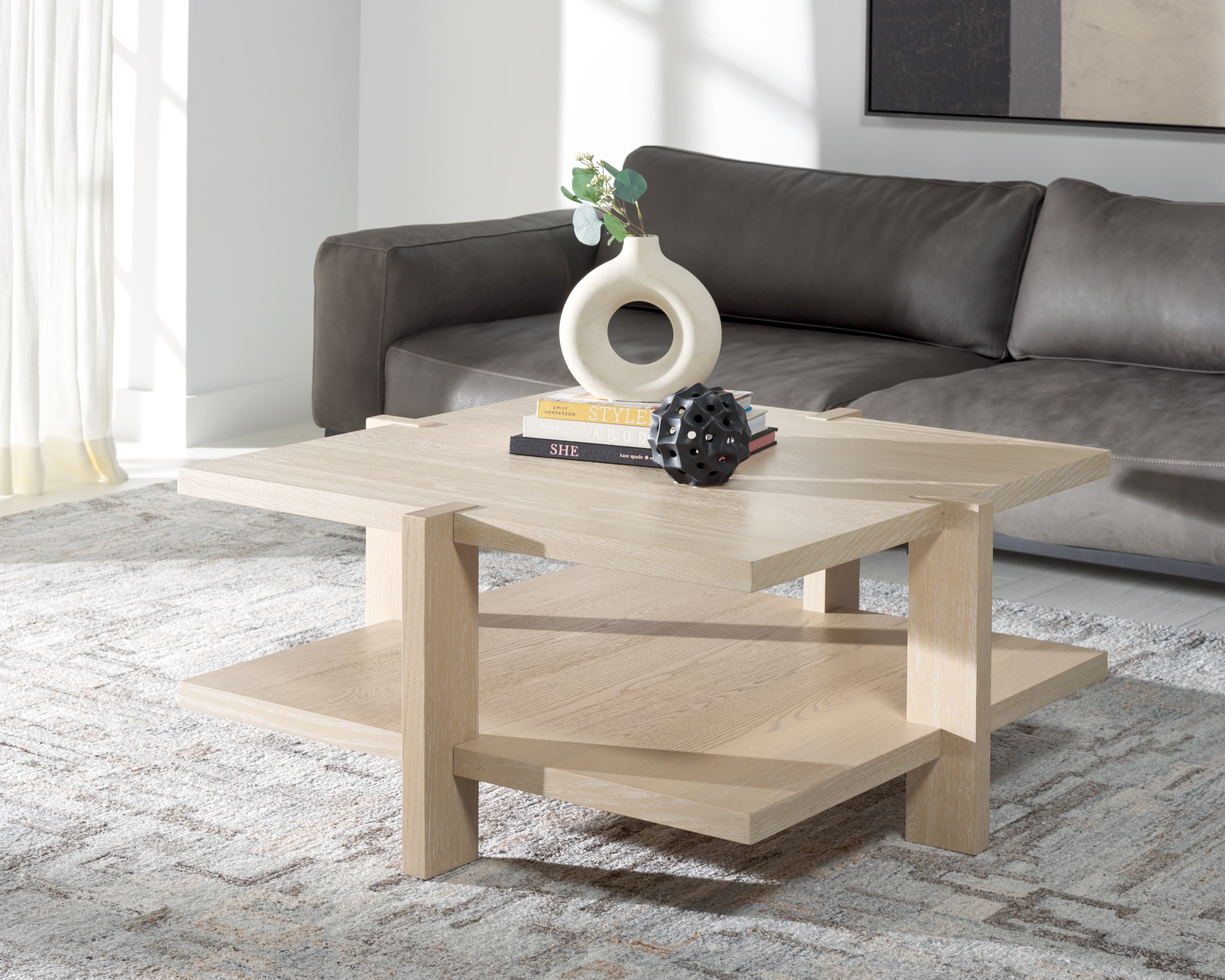 QUIGLEY SQUARE WOOD COFFEE TABLE