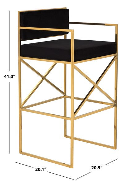 KIAN VELVET DIRECTORS STOOL