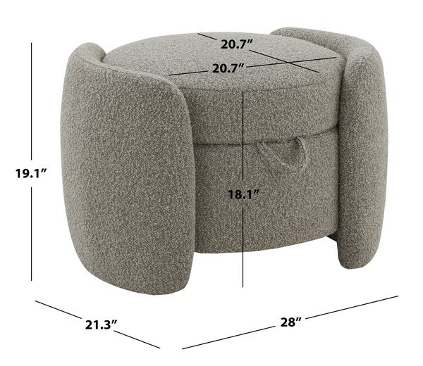 DANIANNA BOUCLE OTTOMAN