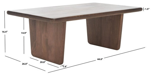 FELICITY WOOD COFFEE TABLE