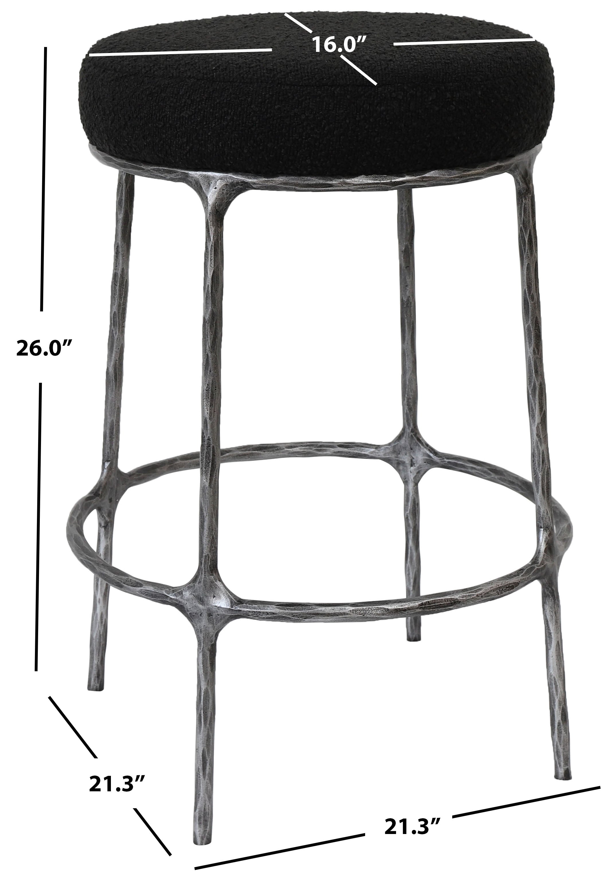 TRUMEN BOUCLE COUNTERSTOOL