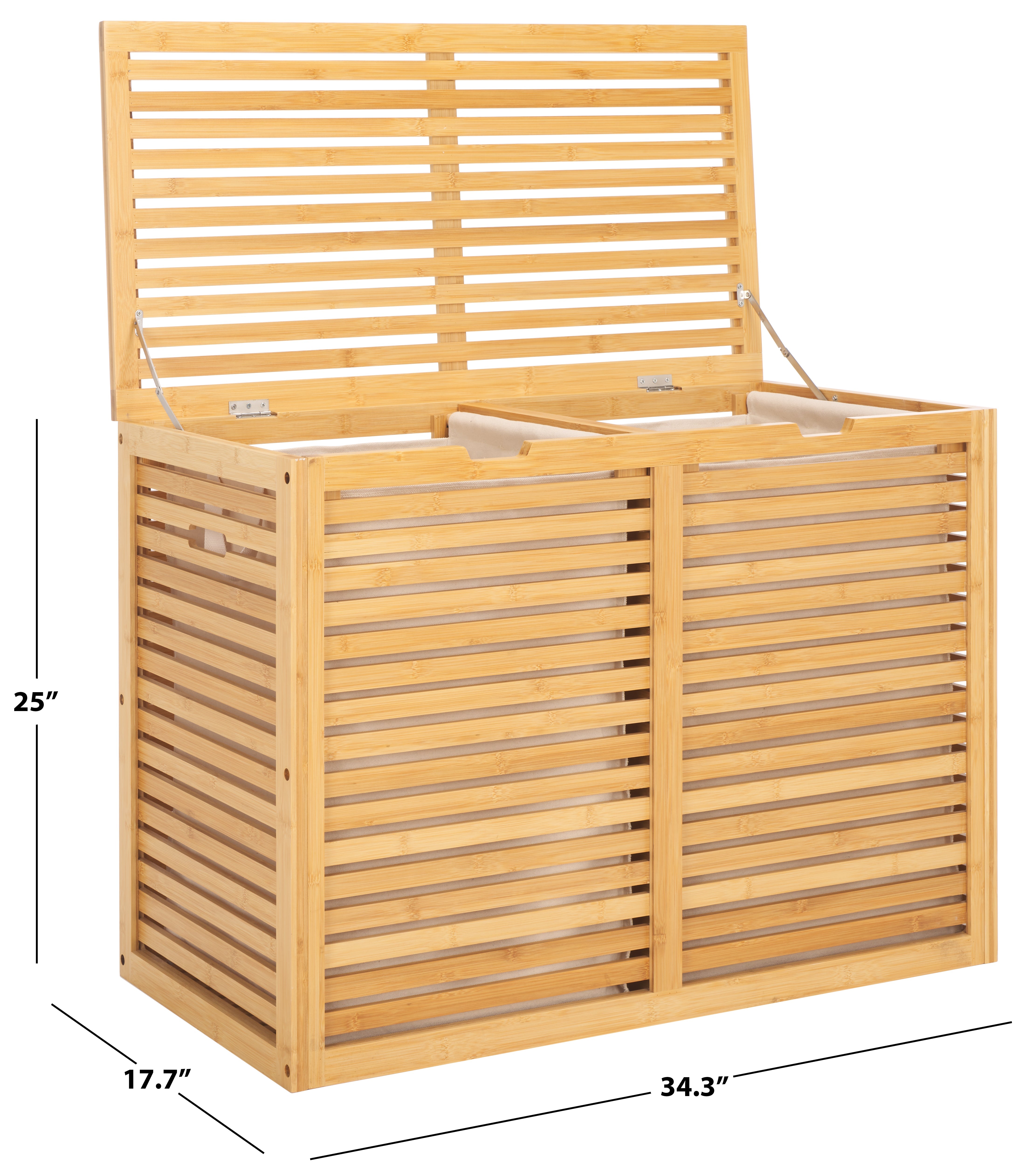 LAHIRI 2 COMPARTMENT LAUNDRY BASKET