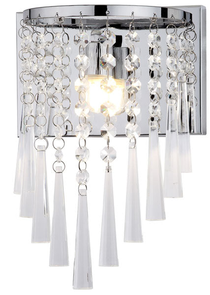 TILLY CHROME 10 INCH H BEADED WALL SCONCE (SET OF 2)