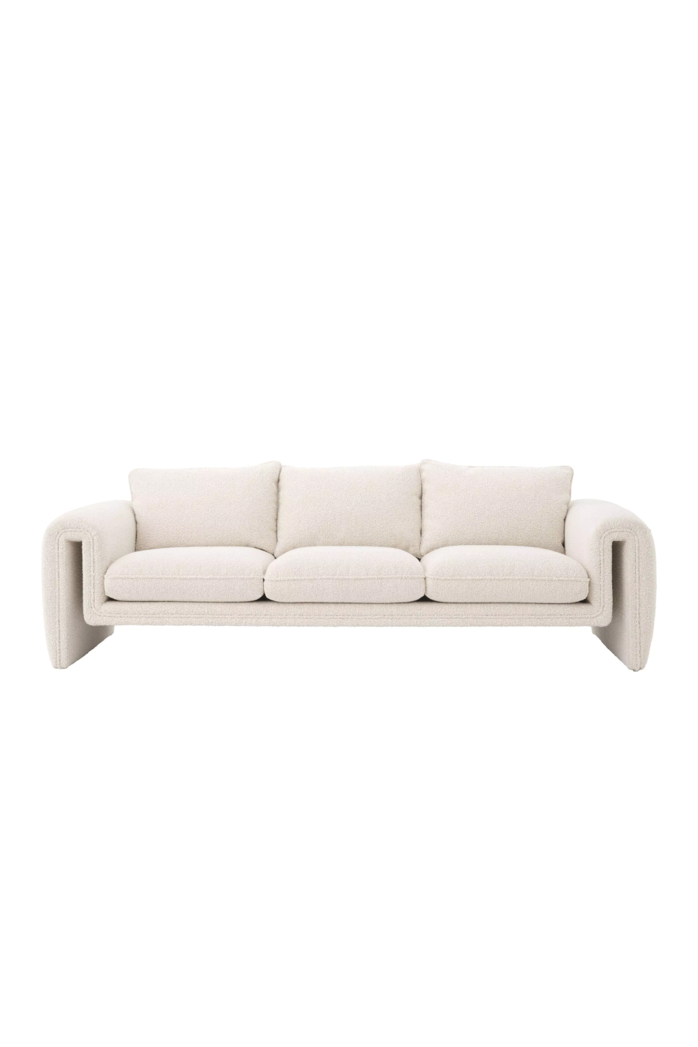 Sofa tapicerowana Curled Cream | Eichholtz Tondo