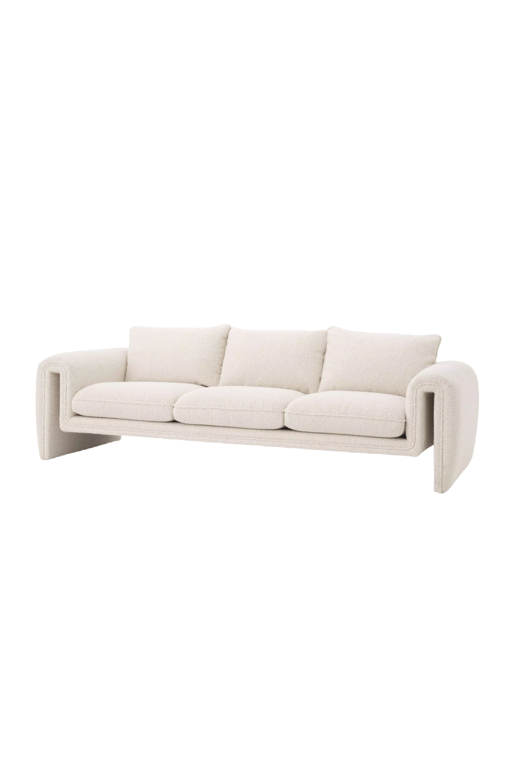 Sofa tapicerowana Curled Cream | Eichholtz Tondo